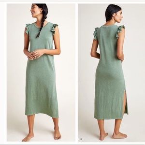 Sundry Ayana Ruffle Sleeve Midi dress, 1/S